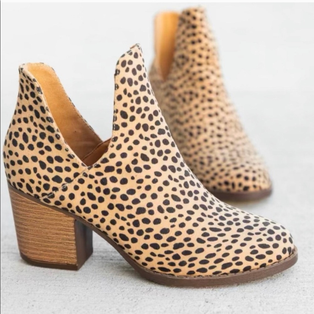 Cheetah Print Ankle Booties
